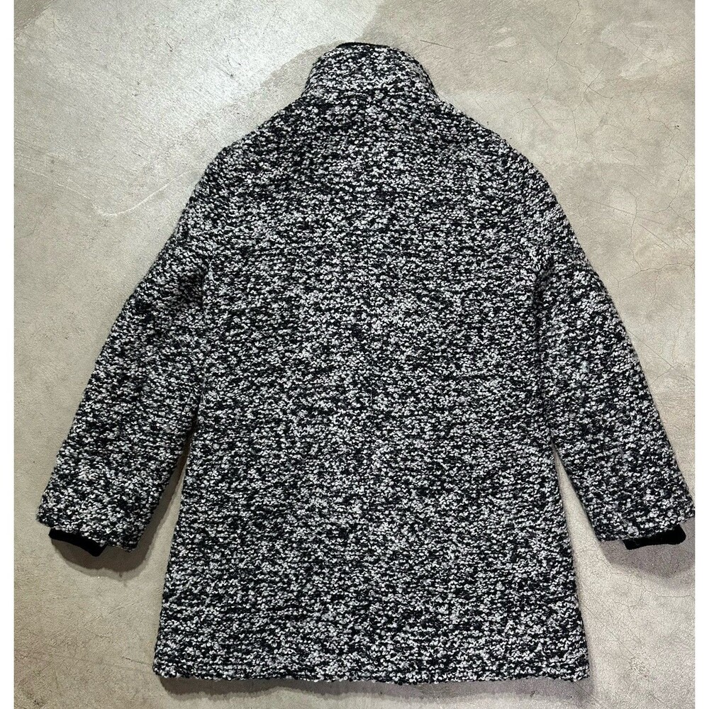 J. Crew Italian Wool Bouclé speckled Lodge Coat Size 2  Petite Minimalist Preppy - Picture 9 of 13